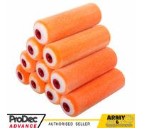 ProDec Advance 10.2cm Flock Schiuma 10 Confezione Mini Rulli Lucido Raso Pittura
