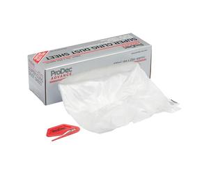 ProDec Advance 100 mq (4m x 25m) Super Cling Polythene Dust Sheet Roll Caricato staticamente per un'aderenza invisibile senza bisogno di nastri, ideale per proteggere pavimenti
