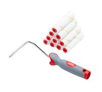 Microfibra Rullo per Vernice Set 10.2cm Mini & Plastica Vassoio Finitura Liscia