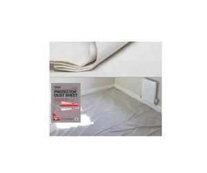 ProDec Advance 12ft x 12ft Protettore resistente all'acqua Foglio di cotone antipolvere per la pittura, la decorazione, la copertura di pavimenti e mobili, assorbe le fuoriuscite, non penetra