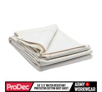 ProDec Advance Telo protettivo in cotone, resistente all'acqua, 7,3 m x 0,9 m, per dipingere, decorare scale, corridoi, pavimenti, assorbe le fuoriuscite, non si immerge, riutilizzabile