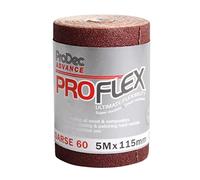 ProDec Advance 5m Rotolo 60 Grana Grossa ProFlex Carta abrasiva all'ossido di alluminio ultra flessibile e resistente alle crepe per la levigatura di legno, vernice, gesso, stucco, metallo e altro