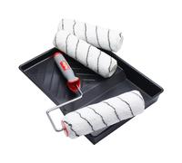 ProDec Advance 9 pollici x 1,75" 5 pezzi Triplo rullo in microfibra intrecciata, telaio a gabbia e vassoio per la pittura con pitture a emulsione su pareti e soffitti interni, 9"