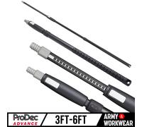 Prodec Advance Asta Prolunga Per Estensione Metallico 3ft-6ft Regolabile Argento