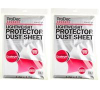 ProDec Advance Foglio non tessuto leggero da 3,2 m x 3,2 m antipolvere e impermeabile Ideale per coprire e proteggere pavimenti e mobili da schizzi e fuoriuscite durante la pittura e la decorazione.
