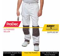 ProDec Advance Lavoro Pantaloni Uomo Imbianchini Ginocchio Pad Tasche Con Mate
