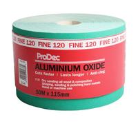 Prodec Ali Ossido 50 Metri Rotolo Alluminio Carta Abrasiva Crack Resistente Equo