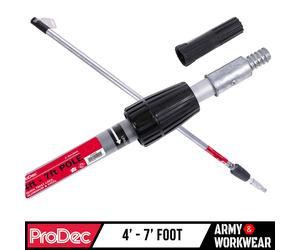 Prodec Asta Telescopica Per Rullo Pittura In Alluminio 1,2m-2,1m