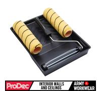 Prodec Emulsione Pittura Kit Rullo 22.9cm Cornice Plastica Vassoio & 2 X Manica