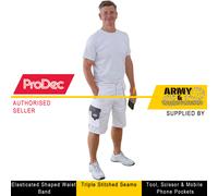 Prodec Imbianchini Pantaloncini Decoratori Lavoro Wear Cargo Elasticizzato &