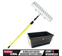 ProDec Kit Rullo Pittura Microfibra, Telaio Doppio Braccio, 12-18"