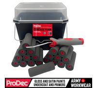 Prodec Madrid 4" Rulli Mini In Schiuma Concava Set Con Telaio Secchiello