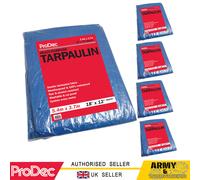 ProDec Resistente Telone 5.5x3.7m Impermeabile Campeggio Blu Terra Foglio