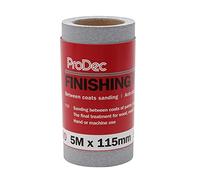 ProDec Rotolo di carta abrasiva da 5 m, grana 400, per levigatura tra strati e levigatrici automobilistiche, larghezza 115 mm, compatibile con levigatrici e levigatrici a mano