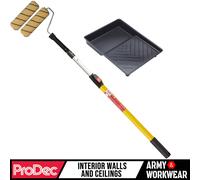 Prodec Rullo per Vernice Kit 22.9cm Plastica Vassoio, Estensione Asta, 2 X Tasca