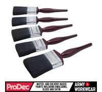 ProDec Set pennelli Multiuso 5 pezzi – setole miste (sintetico e naturale) per tutte le vernici