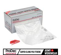 Prodec Super Cling Polvere Foglio Rotolo, Trasparente, Statica Charged Politene