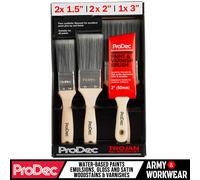ProDec Trojan Sintetico 6pc Pittura E Vernice Spazzola Set Gratis Lavori Trade