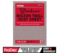 ProDec Windsor 12' X 9' Foglio Di Cotone Woven Premium In Twill Ad Alta Densità