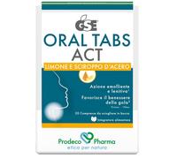 PRODECO PHARMA Srl GSE ORAL TABS ACTS LIMONE E SCIROPPO D'ACERO 20 COMPRESSE OROSOLUBILI CON EDULCORANTE SENZA GLUTINE