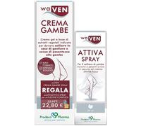 Prodeco Pharma - Waven Crema Gel per Gonfiore e Pesantezza Gambe 200ml + Spray 50ml - 950309474