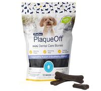 ProDen PlaqueOff 20 Mini Ossi Dentali al Gusto di Verdure e Mirtilli per Cani di Piccola Taglia - Rimuove Tartaro, Placca e Alito Cattivo, Migliora la Salute Orale