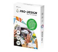 ProDesign - Risma di carta, 250 fogli, 120 g, A4, 29,7 x 21 cm, colore: Bianco