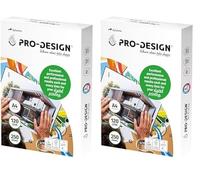 ProDesign - Risma di carta, 250 fogli, 120 g, A4, 29,7 x 21 cm, colore: Bianco (Confezione da 2)