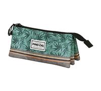 PRODG Bamboo-Astuccio Triplo FAN 2.0, Multicolore, 23 x 11 cm