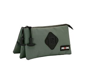 PRODG Khaki-Astuccio Triplo Smart, Verde Militare, 23 x 11 cm