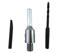 PRODIAMANT Adattatore a 6 bordi M16 con trapano di centraggio e cuneo espulsore per punte per trapani