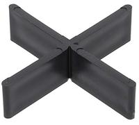 PRODIAMANT Croci per fughe per lastre da terrazza [3 x 20 mm] - Distanziatori per pannelli da terrazza - per la posa di pavimenti in esterni - con punto di rottura per pezzo a T - in plastica (100