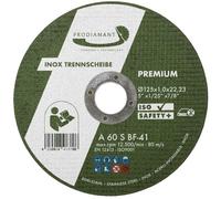 PRODIAMANT Disco da taglio 125 mm x 1,0 mm, 50 pezzi in acciaio inox per metallo, acciaio e acciaio inossidabile