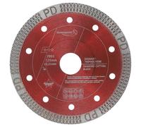 PRODIAMANT® Disco diamantato per piastrelle [125MMx22,23MM] - Disco da taglio per piastrelle, gres porcellanato, marmo e pietra naturale - Disco extra sottile - Adatto per smerigliatrici angolari M14