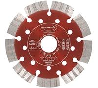 PRODIAMANT Disco diamantato Premium 115 mm x 22,23 mm - larghezza segmenti 12 mm, taglio professionale su calcestruzzo e cemento, ideale per smerigliatrici angolari