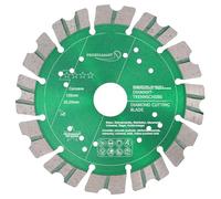 PRODIAMANT Disco diamantato Premium Concave Turbo 125 mm x 22,2 mm per pietra calcestruzzo taglio a secco disco diamantato