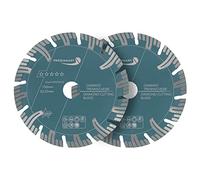 PRODIAMANT disco diamantato professionale in granito Super Speed Cut confezione doppia 150 mm x 22,2 mm con segmenti di protezione per tagliamuri