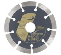 PRODIAMANT Disco Diamantato Universale 115 mm x 22,23 mm - segmento 10 mm, cemento, pietra, mattoni, adatto a smerigliatrice angolare