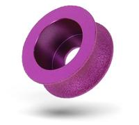 PRODIAMANT Fresa diamantata esterna Ø 75 mm x 22,23 R12,5 - Fresa rotonda per gres porcellanato, ceramica e pietra naturale, bordi arrotondati su davanzali e rivestimenti, fresa a raggio 75 mm
