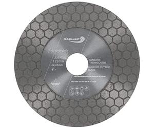 PRODIAMANT Jolly Disco Diamantato 125 mm x 22,23 mm - per piastrelle, gres porcellanato, ideale per smussatura, taglio a 45°, sbavatura e separazione, adatto a smerigliatrice angolare