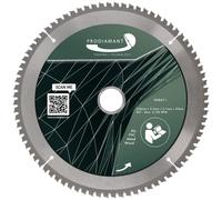 PRODIAMANT Lama MultiCut per Sega Circolare - Metallo Duro 254x30 mm per Legno, Alluminio, Plastica, Laminato - Efficiente e Preciso con Denti HM TCT