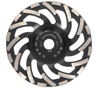 PRODIAMANT Mola a tazza diamantata 180 mm x 22,2 mm Turbo ST91 Mola diamantata per massetto d'asfalto Qualità professionale