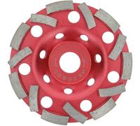 PRODIAMANT Mola a Tazza Diamantata Extra Speed 125 mm x 22,23 mm - Altezza segmento 5 mm, calcestruzzo, piastrelle, adesivi, muratura, ideale per smerigliatrice angolare