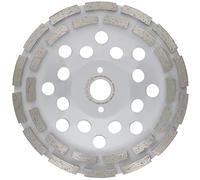 PRODIAMANT Mola a tazza diamantata Premium 180 mm calcestruzzo universale 180 mm x 22,2 mm mola a doppia fila altezza 26 mm