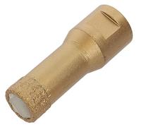 PRODIAMANT punta professionale per piastrelle 18 mm x M14 punta diamantata smerigliatrice angolare per la foratura a secco di gres fine, piastrelle da rivestimento e pietra naturale