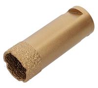 PRODIAMANT punta professionale per piastrelle 27 mm x M14 punta diamantata smerigliatrice angolare per la foratura a secco di gres fine, piastrelle da rivestimento e pietra naturale