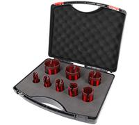 PRODIAMANT Speedmaster Set Professionale 8 Corone Diamantate a Secco M14 | Ø 20, 25, 32, 35, 40, 50, 60, 68 mm | per piastrelle, granito, gres porcellanato | adatto a smerigliatrice angolare