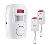 prodigital Allarme Antifurto in Blister con Sensore Sensibile a Raggio 110 Gradi e Sirena da 105 Db, Completo di 2 Telecomandi