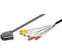 prodigital CAVO AUDIO VIDEO con SCART connettore 21 poli e 6 x RCA audio e video MT. 1,5