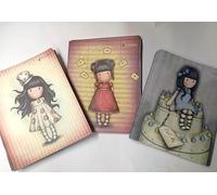 prodigital Quaderni Maxi 19x24cm, Set 3 Pezzi Assortiti con Personaggio G0RJUSS SANT0R0, 42 Fogli, 2 Righe e 1 Quadretti, Foderina Pesante Opaca